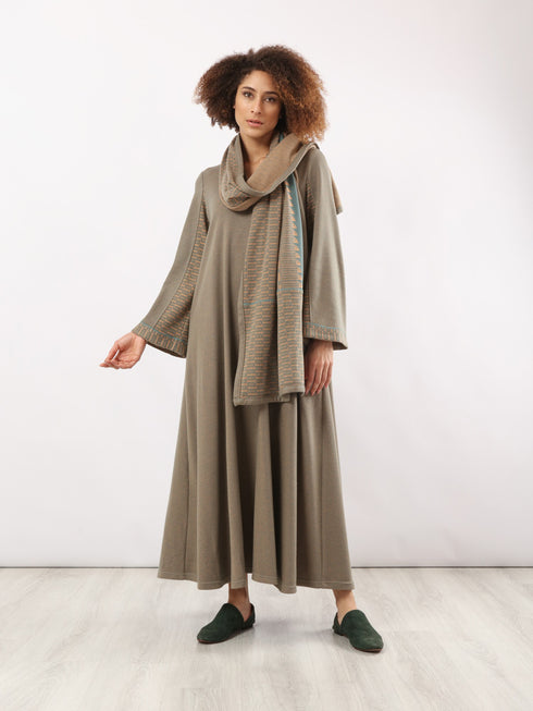 Striped jacquard Shawl